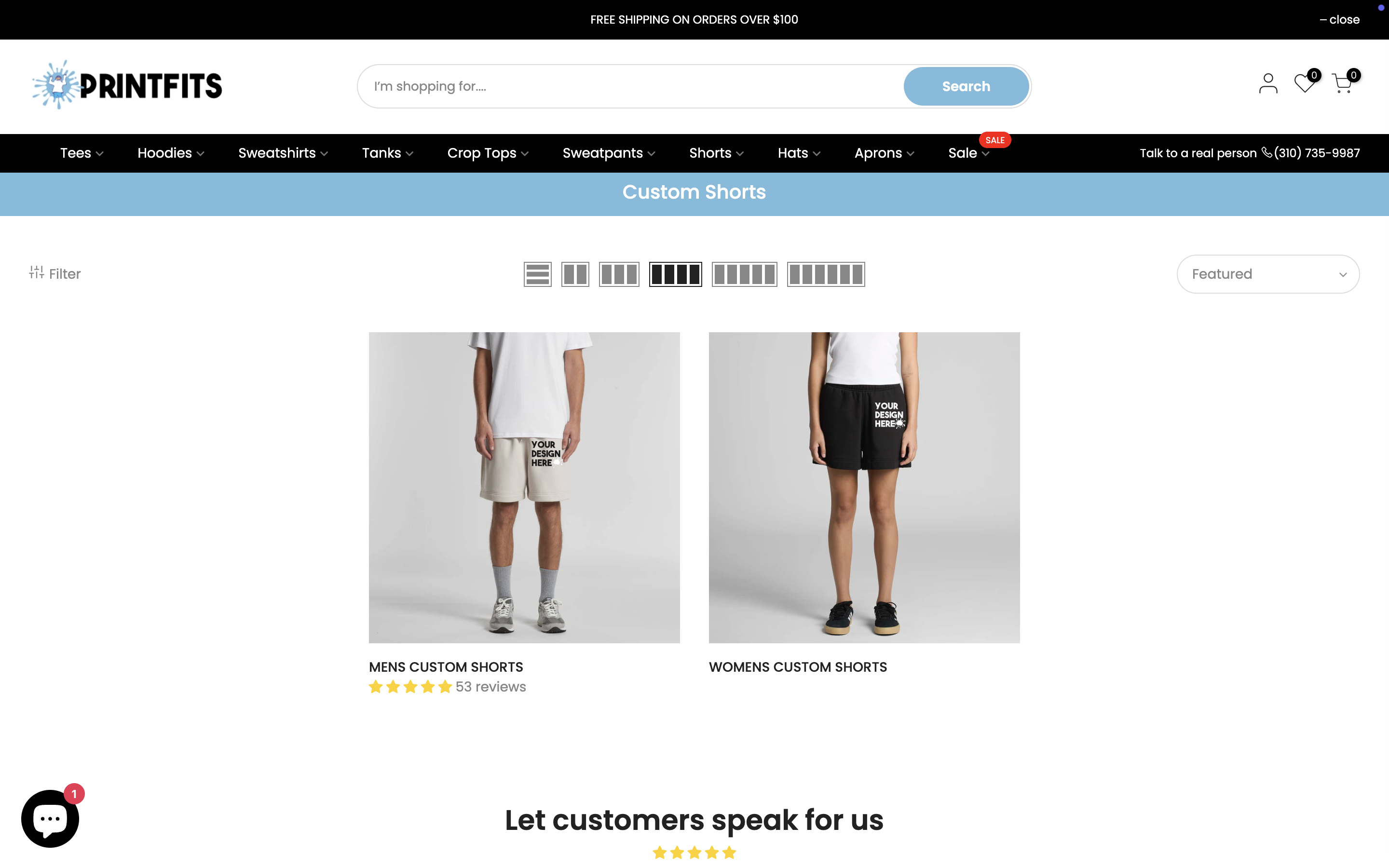 Printfits Custom Shorts