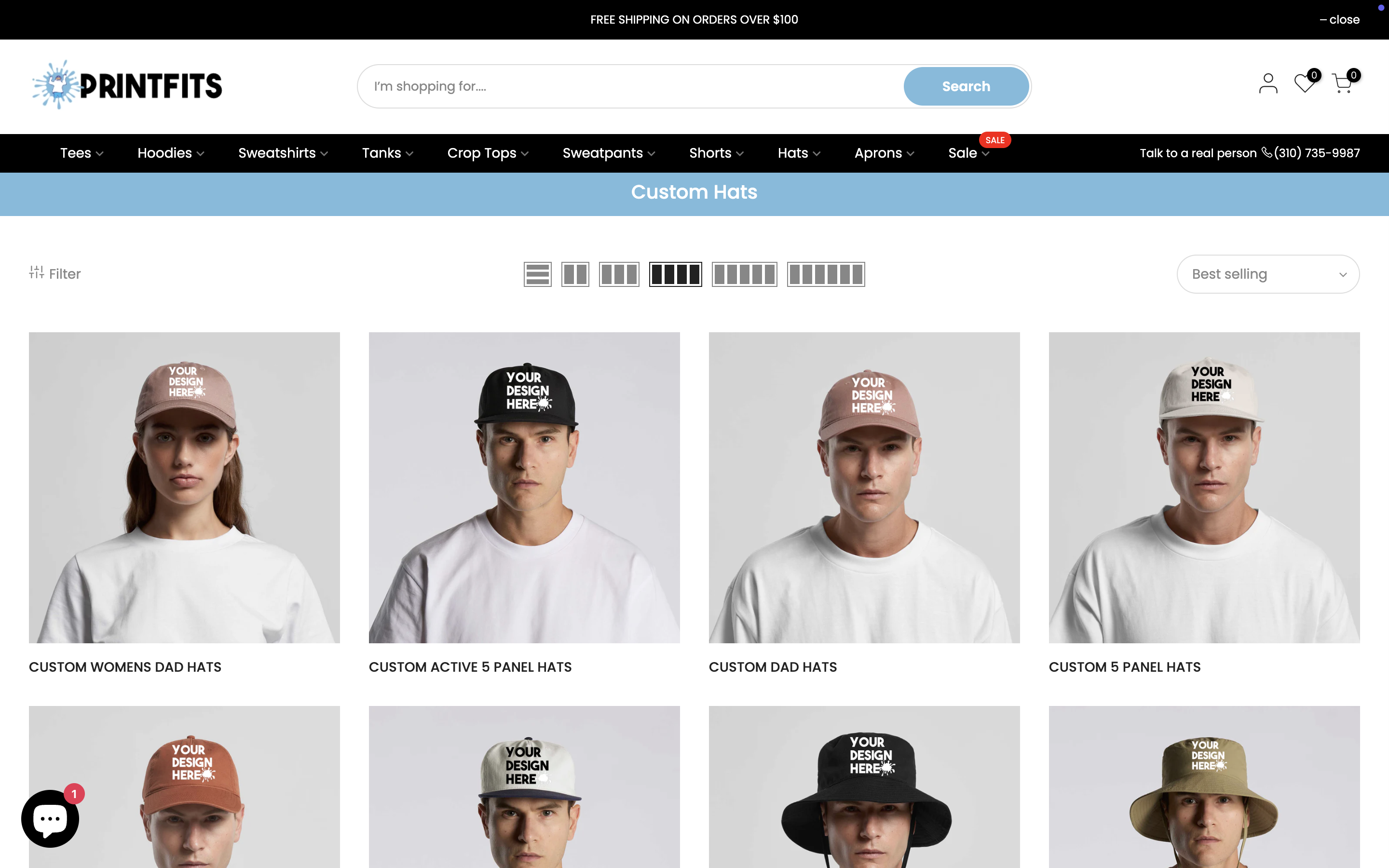 Printfits Custom Hats